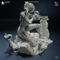 TU047 - Games character design, Caitlyn - Arcane , 3D Printer Files, 3d STL resin print download files