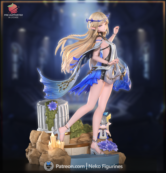 TU053 - Games Character design, Cartethyia – Wuthering Waves , 3d STL resin print download files