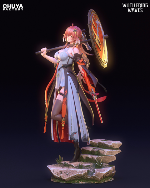 TU079 - Female Character design，Wuthering Waves - Changli，3D STL resin print download files