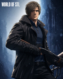 R340 - Games Character design, Leon from Residence Evil , 3d STL resin print download files