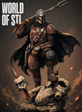 Starwars Mandalorian 2 , Movie character design STL 3D Model design print download file（A088）