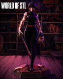 Maki Zenin from the anime Jujutsu Kaisen 3D Figure STL File - High Detail Character for Resin Printing ( R341 )