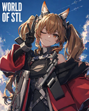 Gilberta from Arknights: Endfield，Games Character design, 3d STL resin print download files (R319)