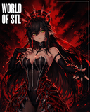 Layna Lazar - Dark Gothic Goddess from Social Media Character design,3d STL resin print download files (R325)