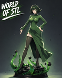 Fubuki from One Punch，Female Character design, 3d STL resin print download files (TU154)