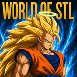 Goku Super Saiyan 3，Legendary Character design, 3d STL resin print download files (MANGA142)