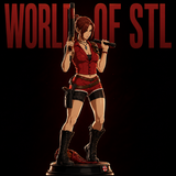 Claire from the resident evil, Games character design model file, 3d stl instant download file (N013 )