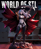 Lady Death，Female Character design, 3d STL resin print download files (TU162)