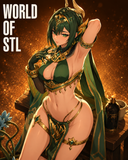 Nefer from the Genshin Impact - High Detail Character for Resin Printing, 3d stl file print download ( Y025 )