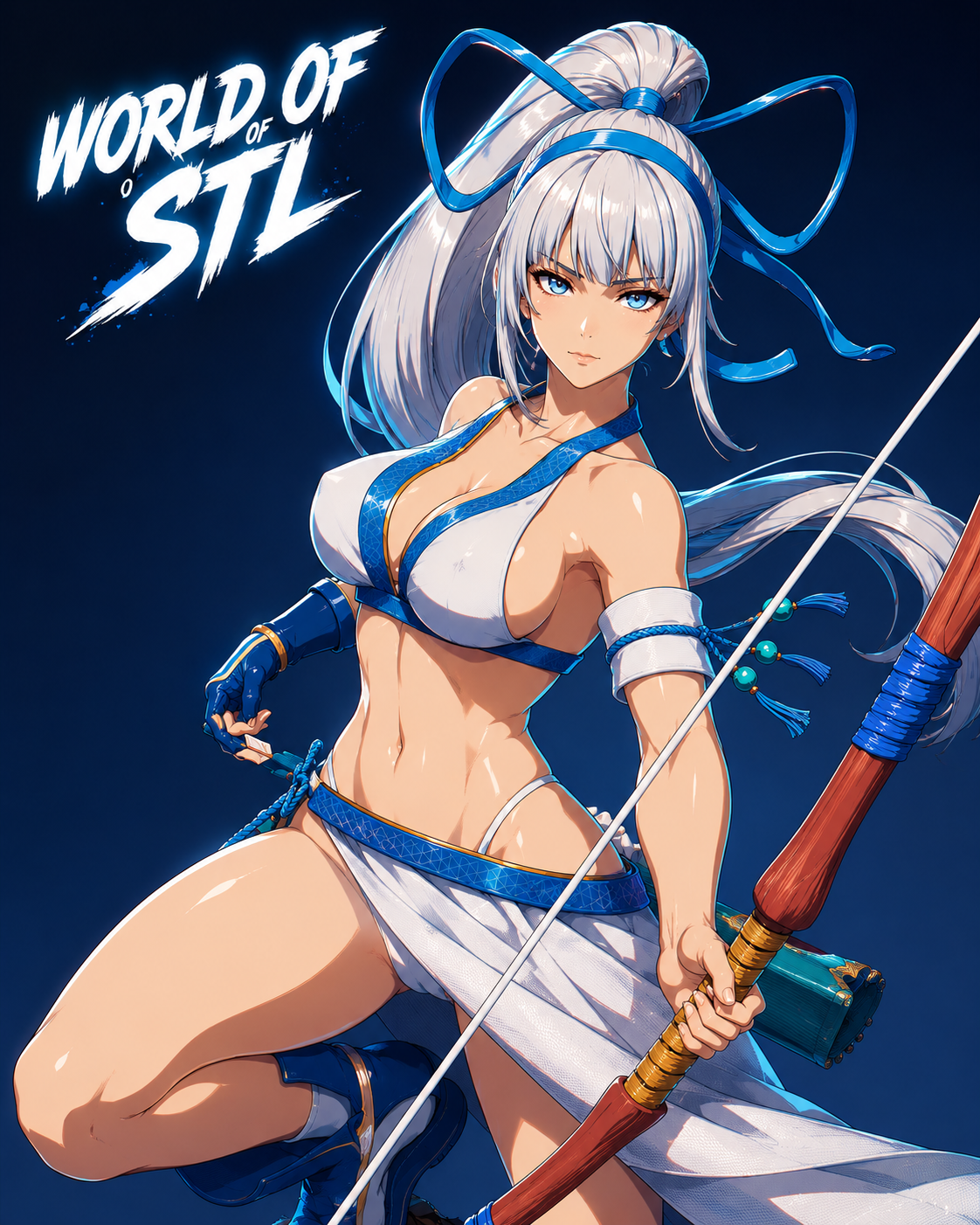 Mina Majikina from the Samurai Shodown - High Detail Character for