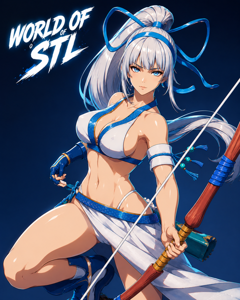 Mina Majikina from the Samurai Shodown - High Detail Character for