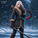 Ciri The Witcher, Legendary Character design,  ，3d STL resin print download files (TU241)