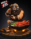 Dungeon Meshi Senshi + Support Joystick，Legendary Character design, 3d STL resin print download files （MAN198）