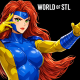 Marvel Comics character Jean Grey, Legendary Character design, 3d STL resin print download files (TU213)