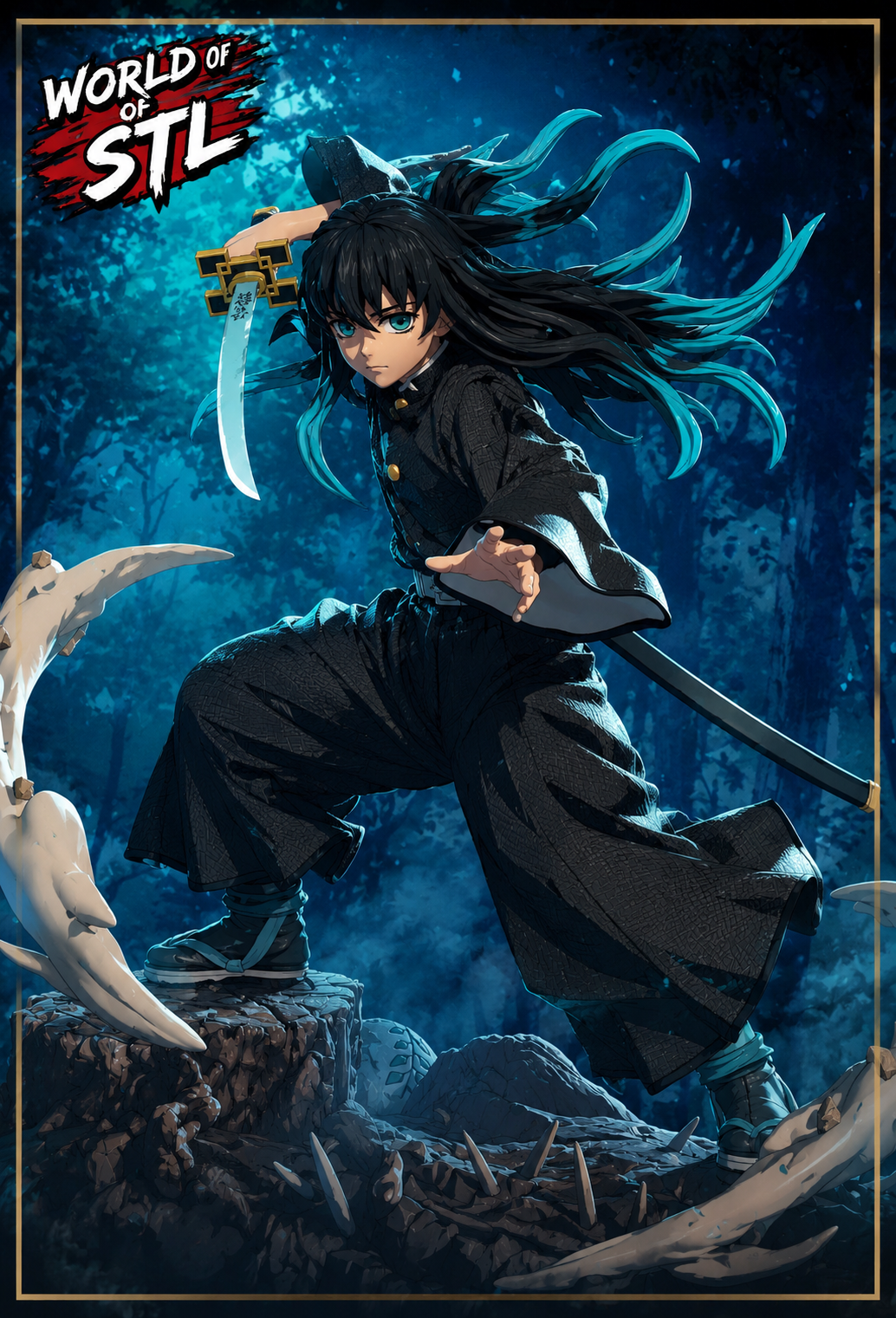 Muichiro Tokito from the anime series Demon Slayer: Kimetsu no