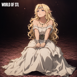 Elf Princess，Legendary Character design，3d STL resin print download files （TU209）