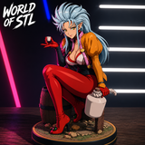 NSFW Ryoko Hakubi from Tenchi Muyo，Legendary Character design, 3d STL resin print download files (TU227)