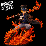 Sabo One Piece in Battle Digital Sculpture，Legendary Character design, 3d STL resin print download files （ANI107）