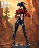 Female Character design,Eve Stellar Blade (Racer's Outfit)，3d STL resin print download files (TU153)
