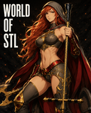 Magdalena from Witchblade ， Movie Character design,  3d STL resin print download files ( Y016 )