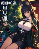 Ori Hoshimi Miyabi | Zenless Zone Zero，NSFW Games Character design, Nude, Bikini, 3d STL resin print download files ( Y011 )