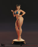 R017 - 3D STL model design download print  files, Games character design, Chun li Bikini