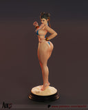 R017 - 3D STL model design download print  files, Games character design, Chun li Bikini