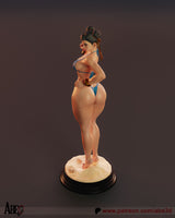 R017 - 3D STL model design download print  files, Games character design, Chun li Bikini