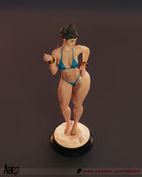 R017 - 3D STL model design download print  files, Games character design, Chun li Bikini