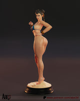 R017 - 3D STL model design download print  files, Games character design, Chun li Bikini