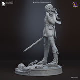 TU241 - Legendary Character design, Ciri The Witcher ，3d STL resin print download files