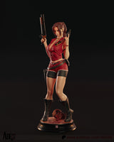 N013 - Games character design model file, Claire from the resident evil, 3d stl instant download file
