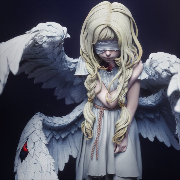 TU114 - Female Character design，Seraphim，3d STL resin print download files