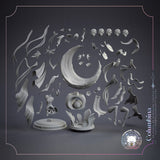 Genshin Impact: Columbina，Games Character design, 3d STL resin print download files （R305 ）