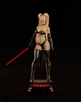 N024 - Movie Character design， Female character Darth Talon, STL 3d file instant download