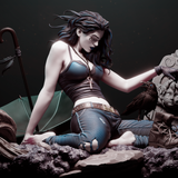 MN012 - Fantasy female character, Sandman Death , 3d stl print download files