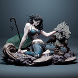 MN012 - Fantasy female character, Sandman Death , 3d stl print download files