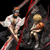 B187 - Anime Character design, Chainsaw Man Denji and Pochita Diorama，3d STL resin print download files