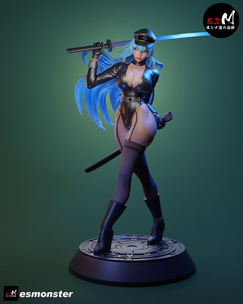 TU119 - Female Character design, Esdeath (SKIN)，3d STL resin print download files