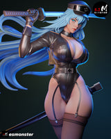 TU119 - Female Character design, Esdeath (SKIN)，3d STL resin print download files