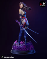 TU076 - female Character design，Psylocke from marvel，3d STL resin print download files