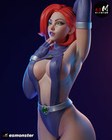 TU117 - Female Character design, Starfire，3d STL resin print download files