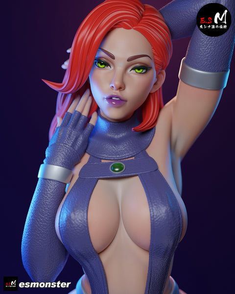TU117 - Female Character design, Starfire，3d STL resin print download files