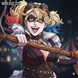 Harley Quinn，Legendary Games Character design, 3d STL resin print download files (B193)