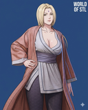 R333 - NSFW Anime Character design,Tsunade From Naruto, 3d STL resin print download files