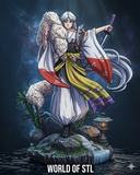 R338 - Anime Character design, Sesshōmaru from the anime Inuyasha , 3d STL resin print download files