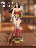 Wonder Woman +NSFW，Legendary Character design, 3d STL resin print download files (TU202)