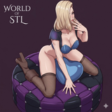 Android 18 from Dragon Ball, NSFW Female Character design，3d STL resin print download files（ TU171）