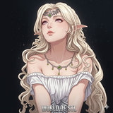 Elf Princess STL，Legendary Character design, 3d STL resin print download files (B190)
