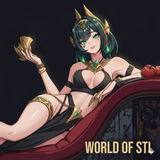 Nefer from Genshin Impact，Games Character design, 3d STL resin print download files （R310）
